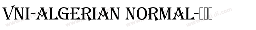 VNI-Algerian Normal字体转换